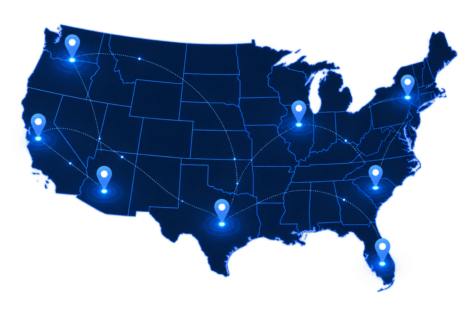 Midjar SEO coverage across the United States